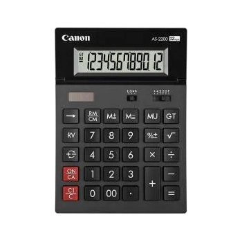 Canon Настолен калкулатор Canon AS-2200, 12-разряден, Сив, 2060120051