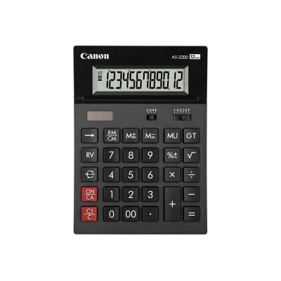 Canon Настолен калкулатор Canon AS-2200, 12-разряден, Сив, 2060120051