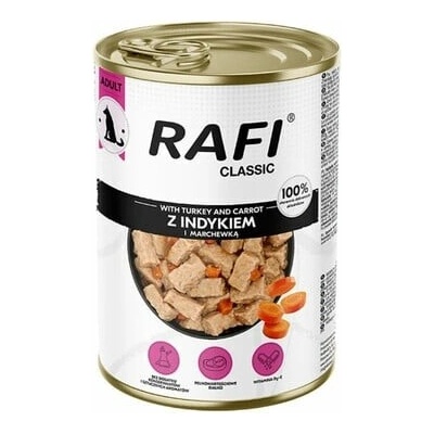 Rafi Classic Morčacie mäso s mrkvou v omáčke pre psov všetkých plemien 1240 g