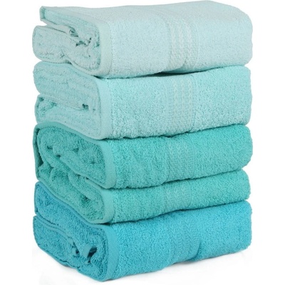 Foutastic Rainbow osuška tyrkysová 4x osuška 70x140