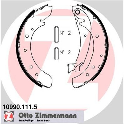 Sada brzdových čeľustí ZIMMERMANN 10990.111.5