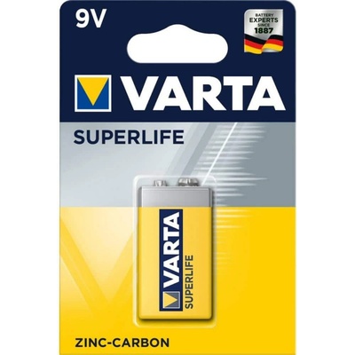 VARTA Батерия цинкова Varta Super Heavy Duty, 6F22, 9V, 1бр (VART16965)