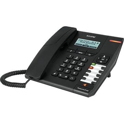 Alcatel VoIP телефон Alcatel Temporis IP151, овсетен дисплей, PoE, 2x 10/100Mbps RJ45, черен (1010129)