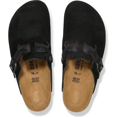 Birkenstock Велурени чехли Birkenstock Boston Braided (1030497)