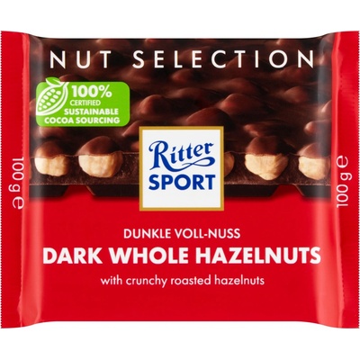 Ritter Sport Nussklasse hořká s celými oříšky 100 g
