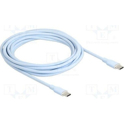 Delock 81236 USB 2.0 USB C vidlice z obou stran zlacený 4m modrý
