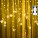 Aigostar - LED външен коледен гирлянд 120xLED/6W/230V/8 функции 3x0, 7m IP44 топла бяла+дистанционно управление (AI2199)