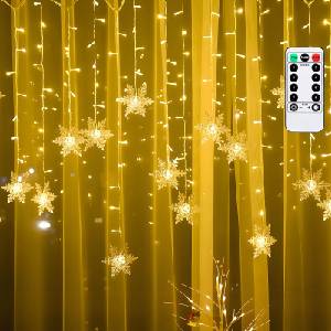 Aigostar - LED външен коледен гирлянд 120xLED/6W/230V/8 функции 3x0, 7m IP44 топла бяла+ДУ (AI2199)
