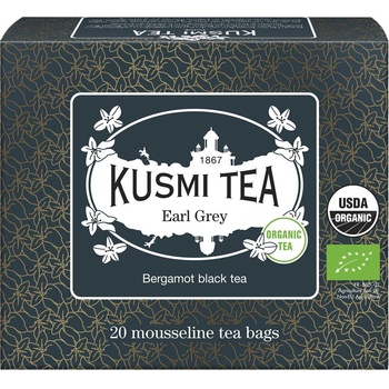 Kusmi Tea Черен чай Earl Grey в муселинови торбички 20 бр (21641A1120)