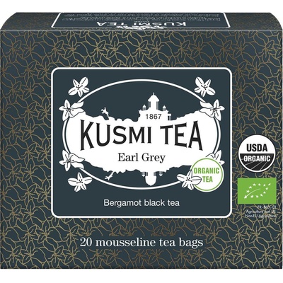 Kusmi Tea Черен чай Earl Grey в муселинови торбички 20 бр (21641A1120)