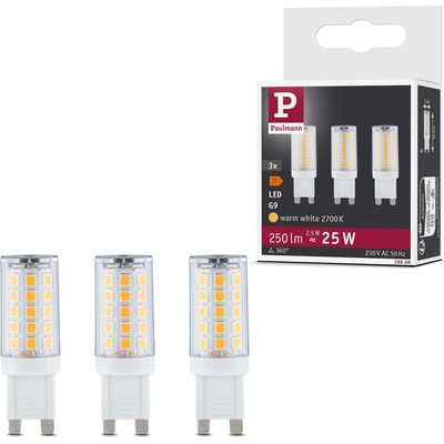 Paulmann LED 3ks-sada Non Dim G9 230V 3x250lm 3x2,5W 2700K čirá