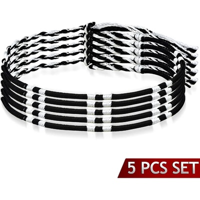 Комплект от пет копринени гривни