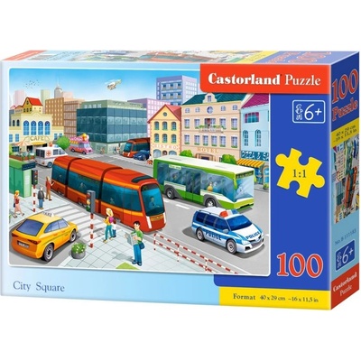 Castorland Пъзел Castorland от 100 части - В центъра на града (B-111183)