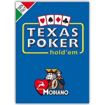 Modiano Покер карти Texas Hold’em Poker Modiano - син гръб