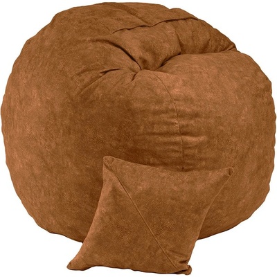 PUFRELAX Комплект Барбарон и декоративна възглавница, 450л. Matusalem - Mecca, Перящ се калъф, Подходящ за деца, Пълнеж с микс от мемори пяна и дунапрен, Гама Premium, 8984 (PUF-M-MP-PT-MEC)