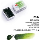 Neva Palette White Nights akvarelové barvy jednotlivé barvy Sap Green