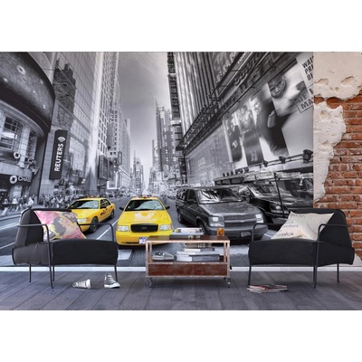 AG Design FTNS-2474 Vliesová fototapeta Manhattan cars rozměry 360 x 270 cm