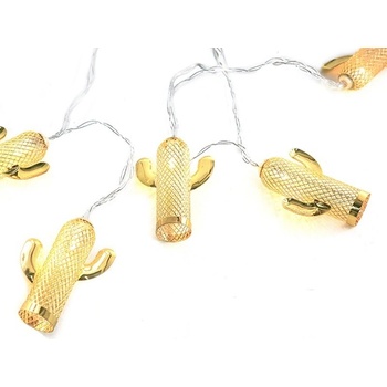 ACA Lighting LED vianočné girlanda Kaktusy teplá biela 2xAA 160 cm IP20