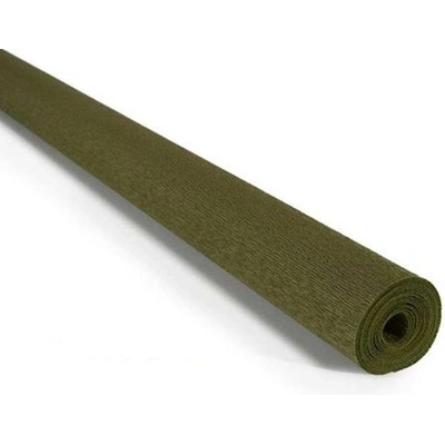 Italský krepový papír Cartotecnica Rossi 90g (50 x 150cm) - olivová 368