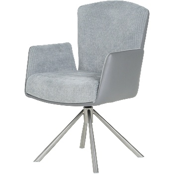 Carmen Трапезен стол sindi - светлосив (3532272_1)