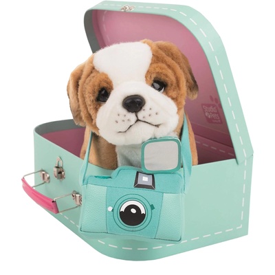 Studio Pets Плюшена играчка Studio Pets - Английски булдог Звезда, с аксесоари (6208)