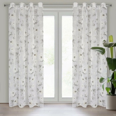 EUROFIRANY ZÁCLONA NA KRÚŽKOCH BESSY 140X250 CM VIACFAREBNÁ