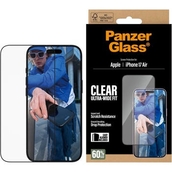 Panzer Стъклен протектор PanzerGlass за iPhone 17 Air, UWF, w. EasyAligner