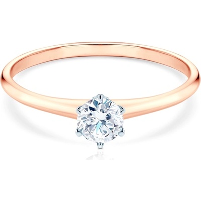 SAVICKI Годежен пръстен The Journey: двуцветно злато, лабораторен диамант