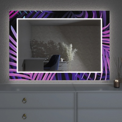 Artalo LED zrcadlo s dekorem D18 50 x 50 cm