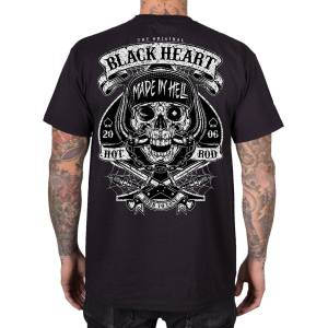 Black heart мъжка тениска с щампа BLACK HEART - MOTOR DEAD - Black - 21732