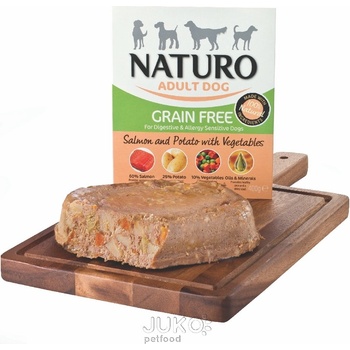 Naturo Adult Grain Free Salmon & Potato with Vegetables 400 g