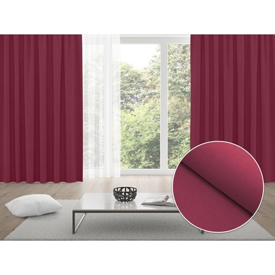 Biante Zatemňovací závěs Blackout BKS-414 Malinově červený - šířka 140 cm 140x140 cm