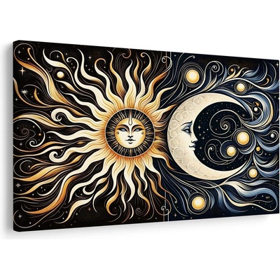 Obraz slunce a luna - 90x60