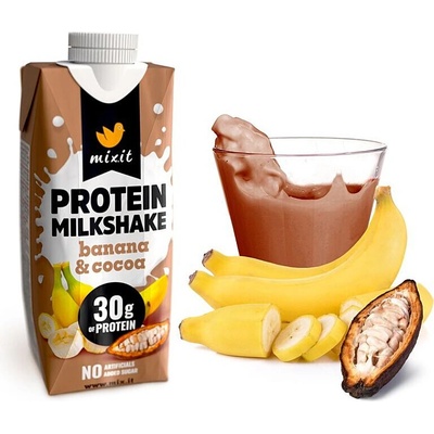 MIXIT Proteinový milkshake banán & kakao 330 ml – Zbozi.Blesk.cz