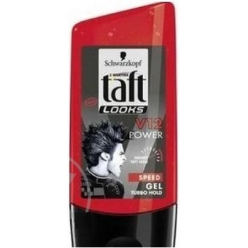 Taft Look V12 Power Speed Turbo fixační gel na vlasy 150 ml
