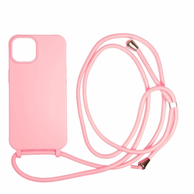 Mobile Origin Калъф Mobile Origin Lanyard, съвместим с iPhone 14 Pink (LYC-S-PNK-14) (LYC-S-PNK-14)
