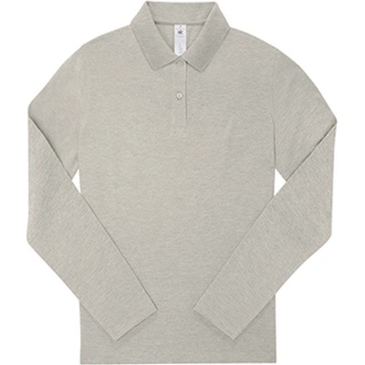 B&C Dámske polo tričko PW464 Heather Grey Fog