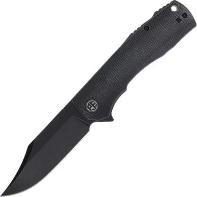 Petrified Fish PFP03 Victor Black Stonewash K110 Black Micarta PFP03DMW