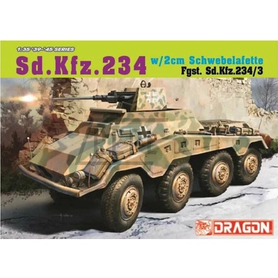 Dragon models Sd.Kfz.234/3 w/2cm Schwebelafette 1:35