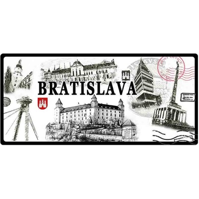 Mesto Bratislava old - ceduľa 30cm x 20cm Plechová tabuľa