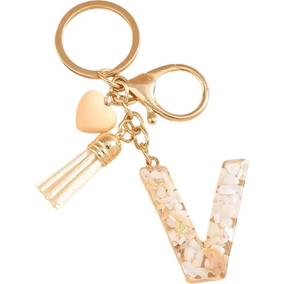 HARAHU Ключодържател Азбука - v / Бяла kp37818 (37818)