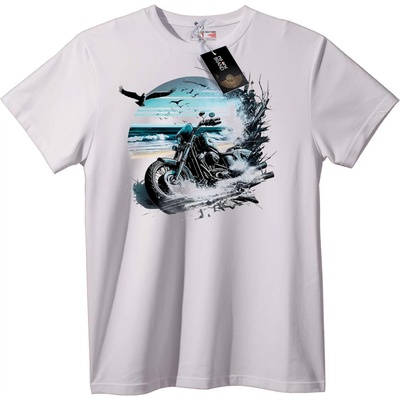 NOONEBRAND Тениска Плажен мотористки залез - 6XL, Black