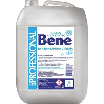 Bene Препарат за почистване на стъкла, професионален, 5 L