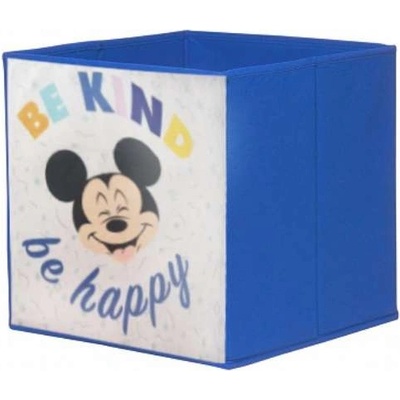 Disney Mickey & Friends textilní úložný koš Living 32 x 32 x 32 cm modrá – Zboží Mobilmania