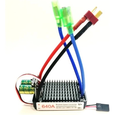 BH Power Stejnosměrný regulátor otáček 120A 640A Regulátor Car ESC