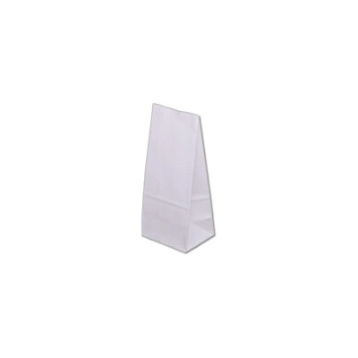 Papierová taška bez ušiek 80x65x190mm - Biela
