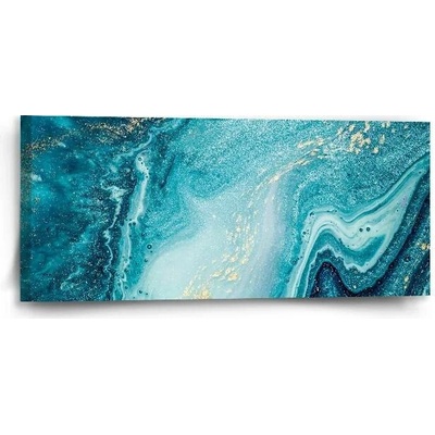Sablio Obraz Modrý pigment - 110x50 cm