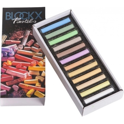 Blockx Case light pastels sada suchých pastelů light 12 ks