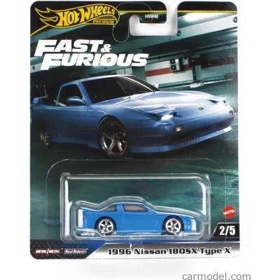 Mattel hot wheels Nissan 180sx Type x Coupe 1996 Fast & Furious Blue Met 1:64
