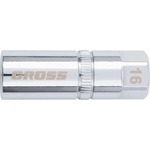 GROSS Вложка за автомобилни свещи, магнитна, 1/2" , 16 mm, 12-стенна GROSS